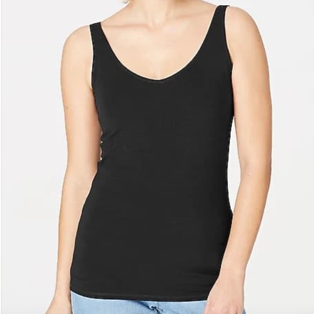 J. Jill Perfect Reversible Tank - Black - M